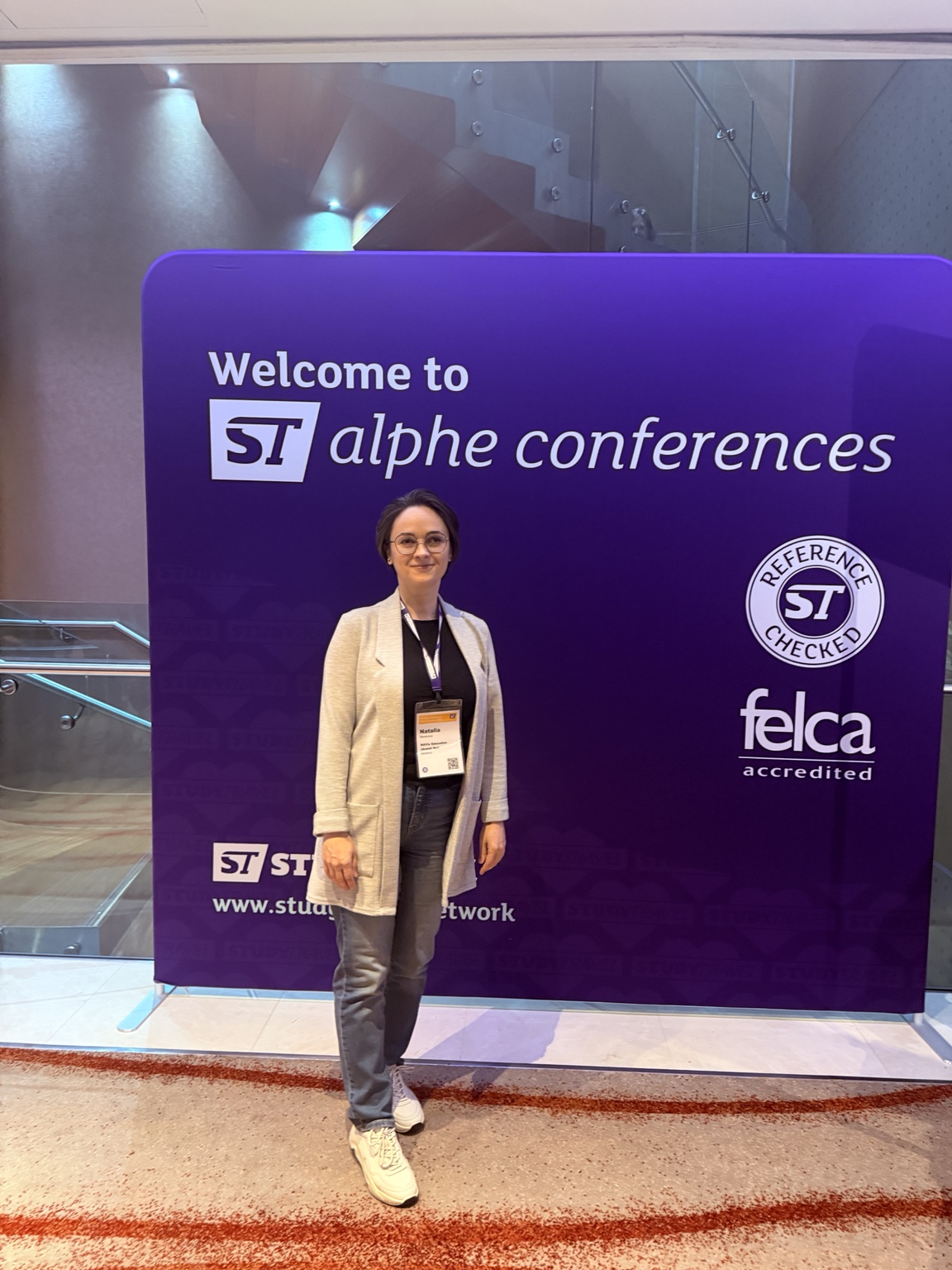 Наталья Баранова на международной образовательной конференции ST Alphe
